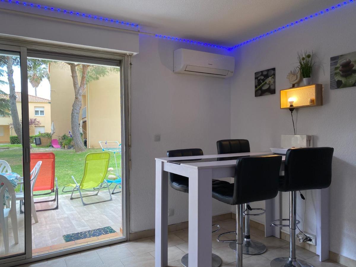 T2 Rdc A Canet En Roussillon Europa 4 Pers ,Piscine,Clim, Tennis, Parking Exterior photo