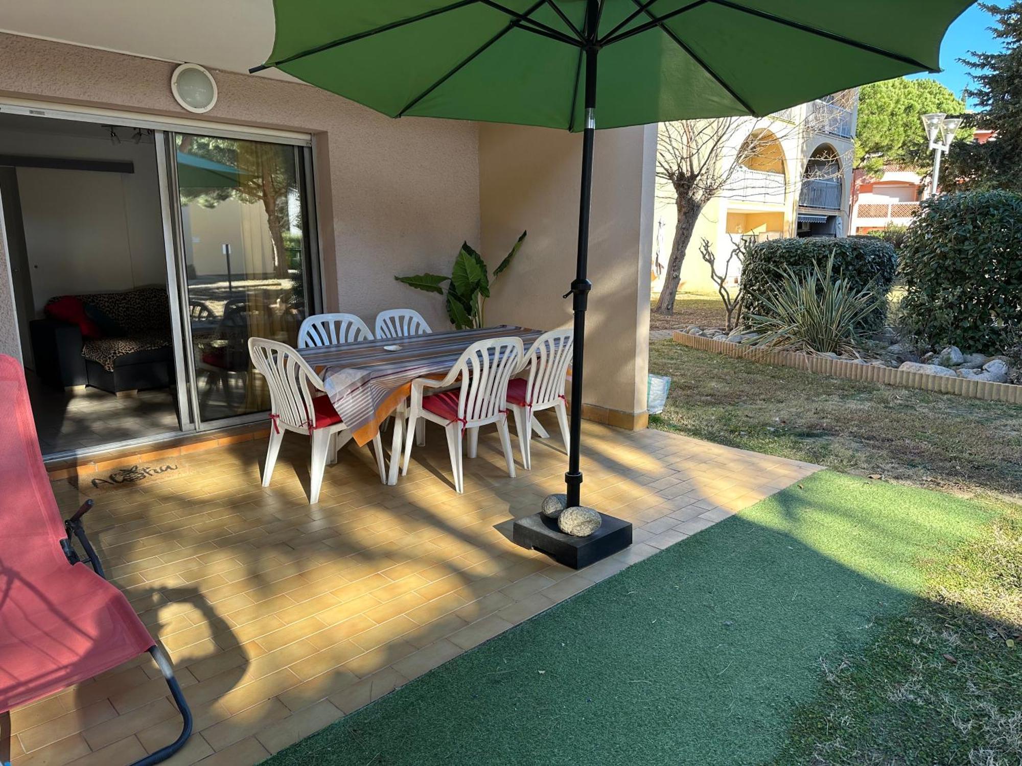 T2 Rdc A Canet En Roussillon Europa 4 Pers ,Piscine,Clim, Tennis, Parking Exterior photo