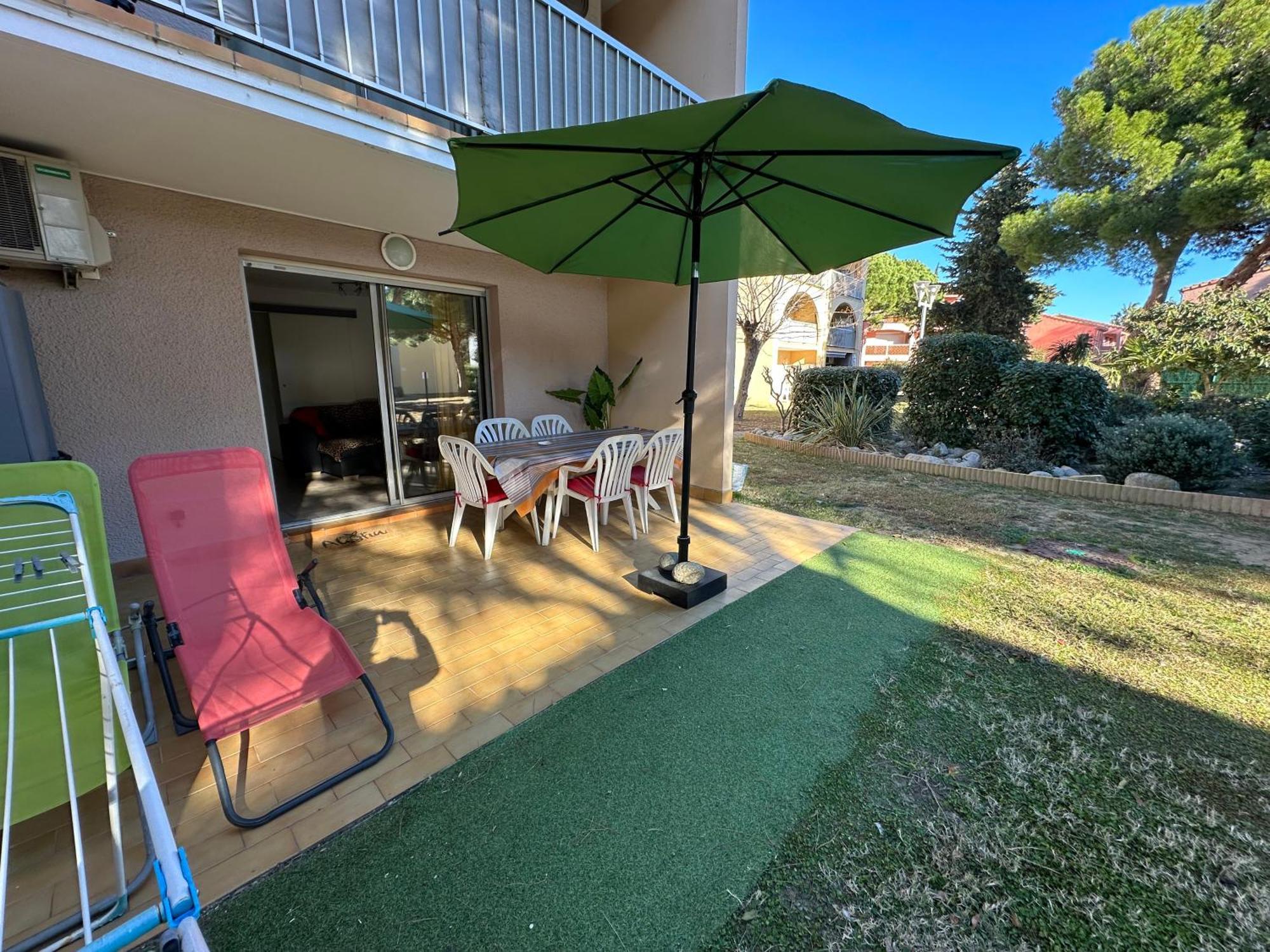 T2 Rdc A Canet En Roussillon Europa 4 Pers ,Piscine,Clim, Tennis, Parking Exterior photo